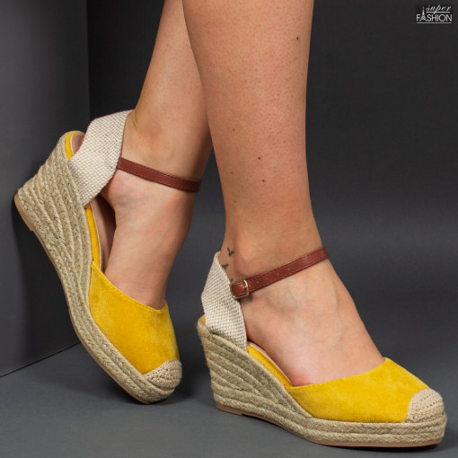Sandale cu Platforma ''Sergio Todzi Fashion 6000802 Yellow"
