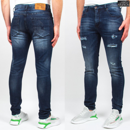 Blugi Barbati "MISS ROKSI JEANS M8003 Dk. Blue"