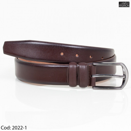 Curea din piele ''CLK Fashion Belts C-14 Brown''