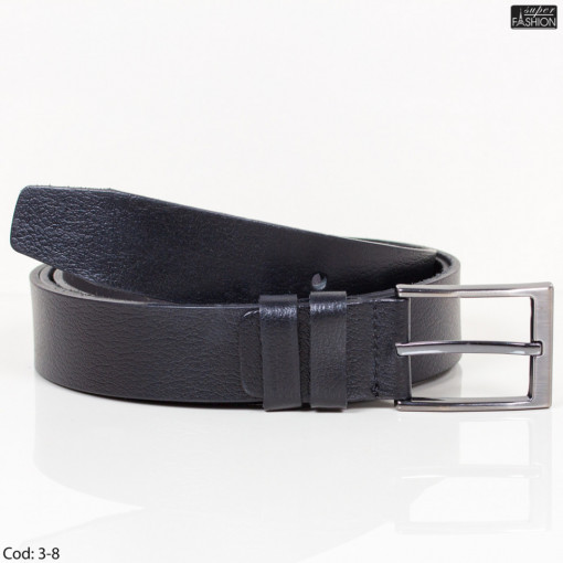 Curea din piele "Leather Fashion Belts L-10 Black"