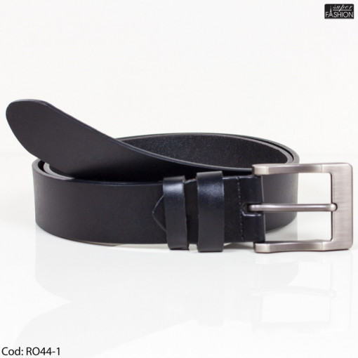 Curea din piele "NAN Fashion Belts RO44 Black"