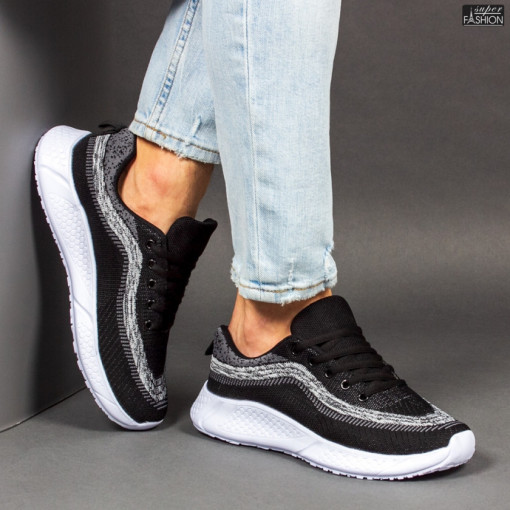 Pantofi Sport "WE Fashion 8808 Black Grey''