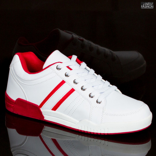 Pantofi sport ''Mod Fashion LB705 White Red"