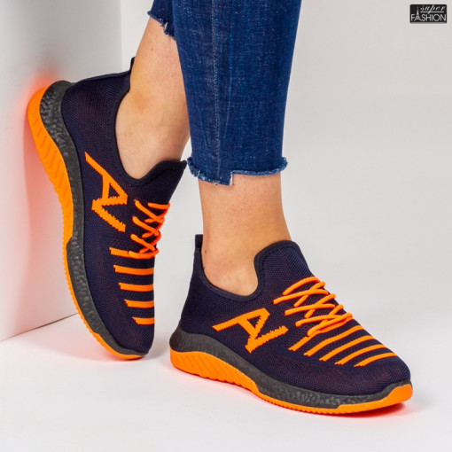 Pantofi Sport ''ALD Fashion HQ-3-23 Navy Orange''