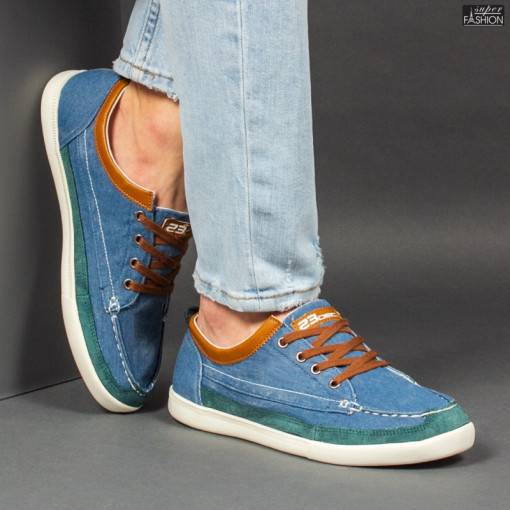 Pantofi Sport ''23DEC. M9033-12 Blue Brown''