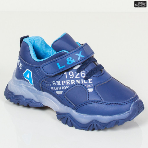 Pantofi Sport Copii Cu Led ''ALL Fashion D605 Navy"