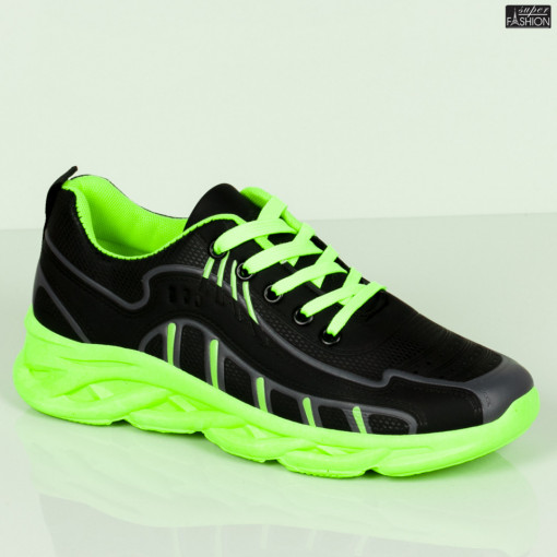 Pantofi Sport "ALD Fashion HQ-112-109 Black Green''