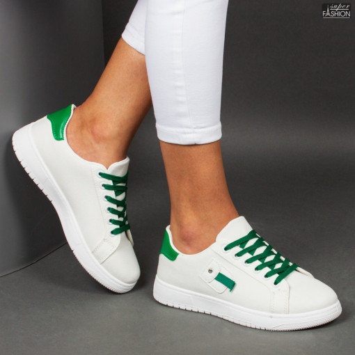 Pantofi Sport ''ALD Fashion MU-26-220 White Green"