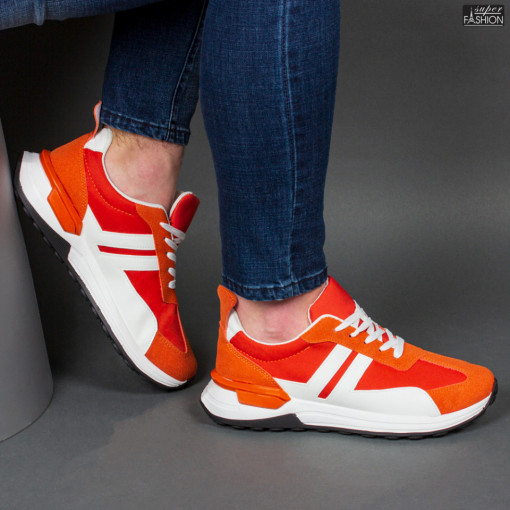 Pantofi Sport ''Se7.en D982 Orange"
