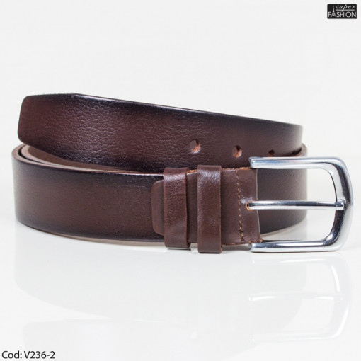 Curea din piele "AlpinPolo Fashion Belts L-16 Brown"