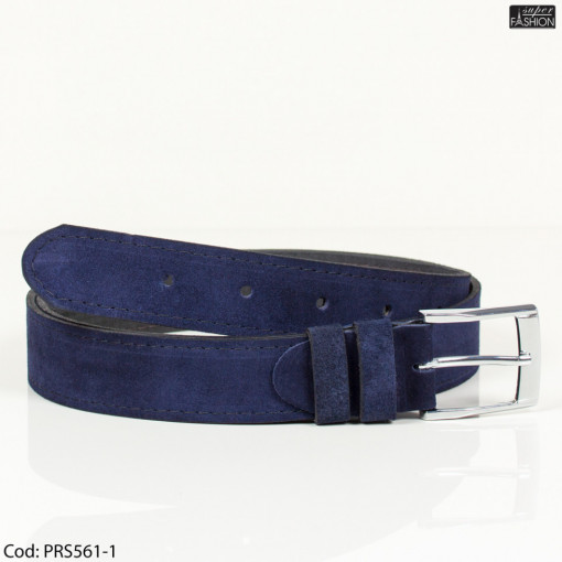 Curea din piele "Cleja Fashion Belts PRS561 Dk. Blue"