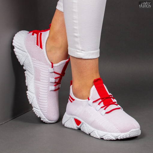 Pantofi Sport ''ALD Fashion HQ-205-252 White Red''