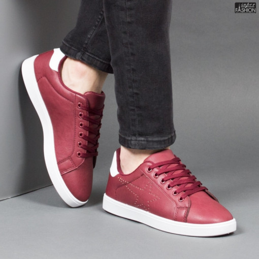 Pantofi Sport ''Veer Fashion B2813-4 Wine Red''