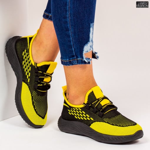 Pantofi Sport ''ALD Fashion HQ10-37 Black Yellow''