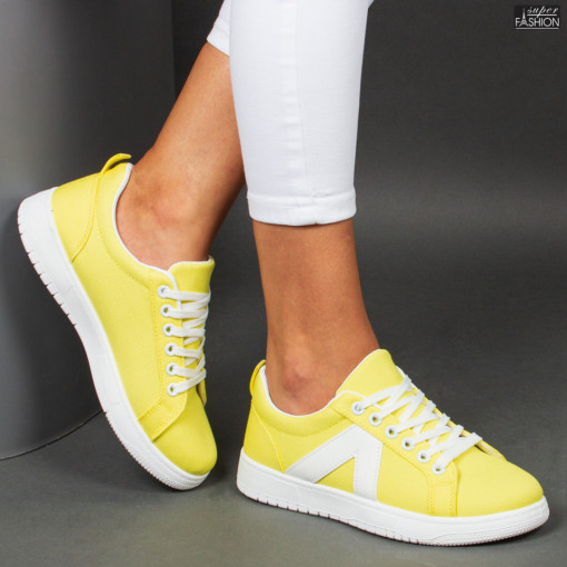 Pantofi Sport ''ALD Fashion MU-25-211 Yellow White"