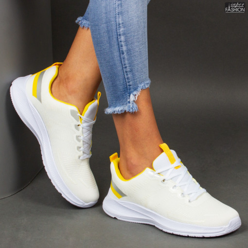 Pantofi Sport ''ALD Fashion MU04-20 White Yellow"