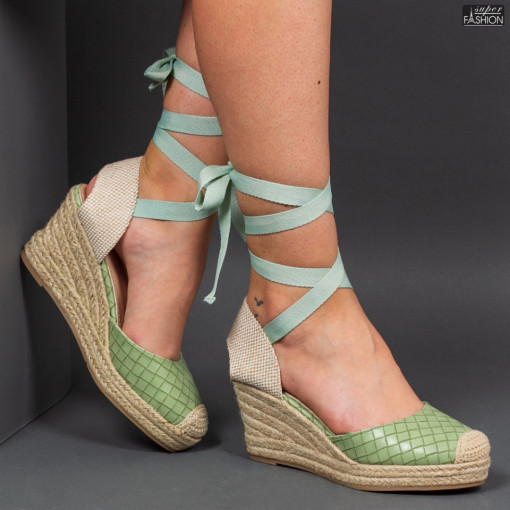 Sandale cu Platforma ''Sergio Todzi Fashion 6000804 L. Green"