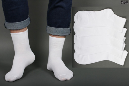 Sosete Barbati, marime unica 40-48 "Super Socks Fashion A43 White"