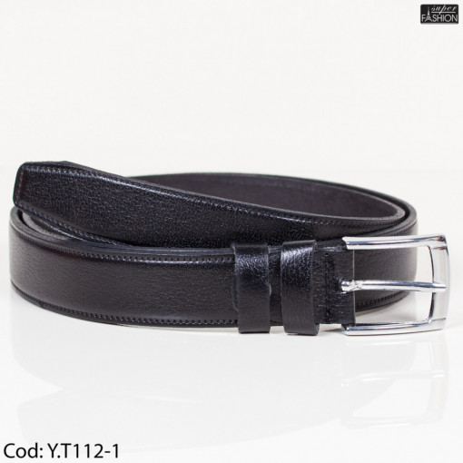 Curea din piele ''CLK Fashion Belts C-10 Black''