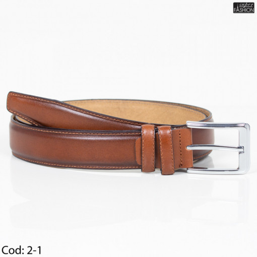 Curea din piele ''CLK Fashion Belts C-13 Brown''