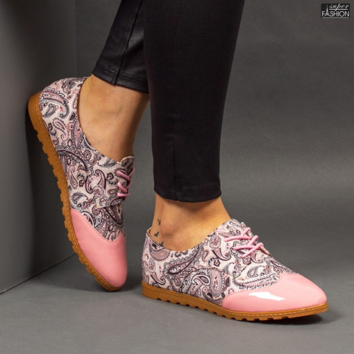 Pantofi ''Feet Fashion B72 Flowers Pink''