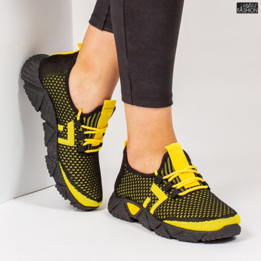 Pantofi Sport ''ALD Fashion HQ-203-239 Black Yellow''