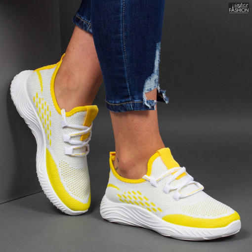 Pantofi Sport ''ALD Fashion HQ10-51 White Yellow''