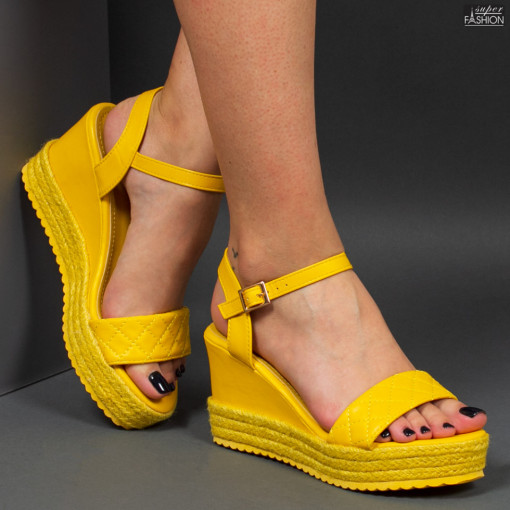 Sandale cu Platforma ''Sergio Todzi Fashion 6000275 Yellow"