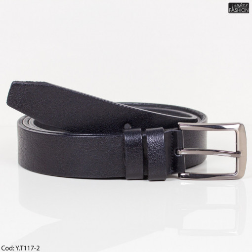 Curea "Leather Fashion Belts L-12 Black"
