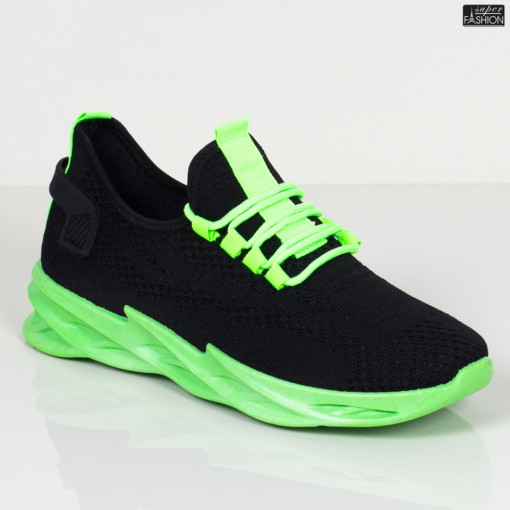 Pantofi Sport "ALD Fashion HQ-120-159 Black S. Green''