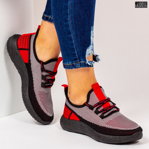 Pantofi Sport ''ALD Fashion HQ8-26 Black Red''
