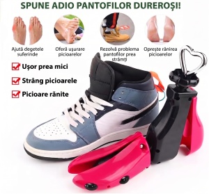Calapod ajustabil pentru alungirea si lățimea încălțămintei "SuperFashion 6-10 Black Pink" - Img 12