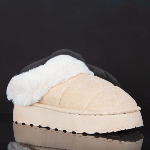 Cizme scurte Dama tip UG "ABC MK059 Beige" - Img 4
