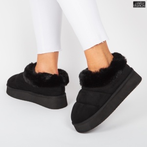 Cizme scurte Dama tip UG "YiYi Fashion BK-101 Black" - Img 5