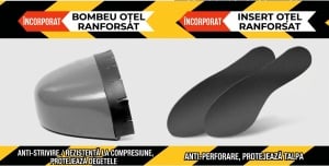 Ghete Protecție "SuperFashion 6-33 Black Orange" - Img 12