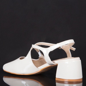 Pantofi ''ABC Fashion 140-4 Off White" - Img 6