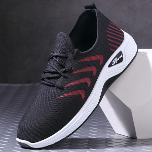 Pantofi Sport "SuperFashion HTMS-42 Black Red" - Img 6