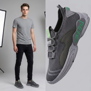 Pantofi Sport "SuperFashion HTMS-95 Grey"