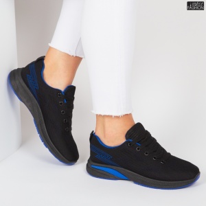Pantofi Sport ''WE Fashion 353-2 Black R.Blue'' - Img 3