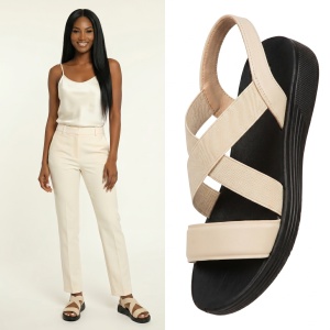 Sandale ''ALD Fashion HQ128-125 Beige''