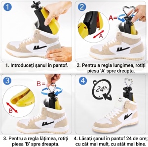 Calapod ajustabil pentru alungirea si lățimea încălțămintei "SuperFashion 6-10 Black Yellow" - Img 6