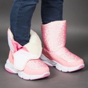 Cizme îmblănite copii ''Apawwa HD04 Pink'' - Img 5