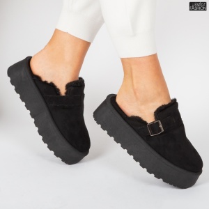 Cizme scurte Dama tip UG "Lavy Fashion SL-A15 Black" - Img 3