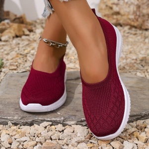 Espadrile "SuperFashion HTWM-43 Wine Red" - Img 3