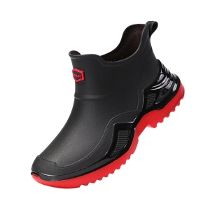 Ghete ploaie "SuperFashion 5-25 Black Red'' - Img 2