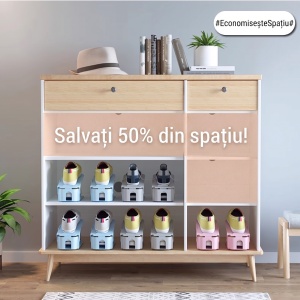 Organizator încălțăminte reglabil "SuperFashion 6-34 Gray" - Img 5