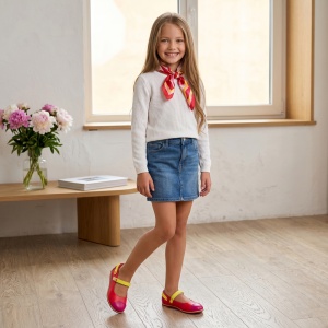 Pantofi Copii "Apawwa C727 Melon Red'' - Img 5