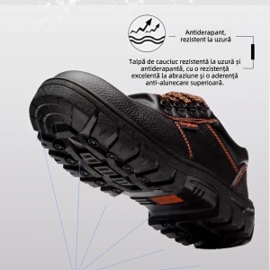 Pantofi Protecție "SuperFashion 6-32 Black Orange" - Img 7