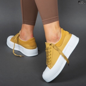 Pantofi Sport "Se7.en S022 Yellow'' - Img 4