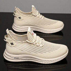 Pantofi Sport "SuperFashion HTMS-002 Beige" - Img 3